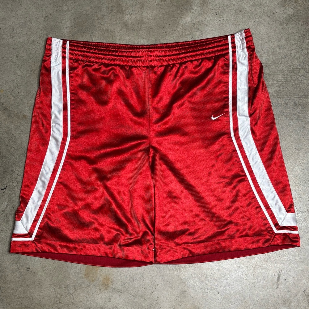 Nike metallic Red Athletic Shorts
